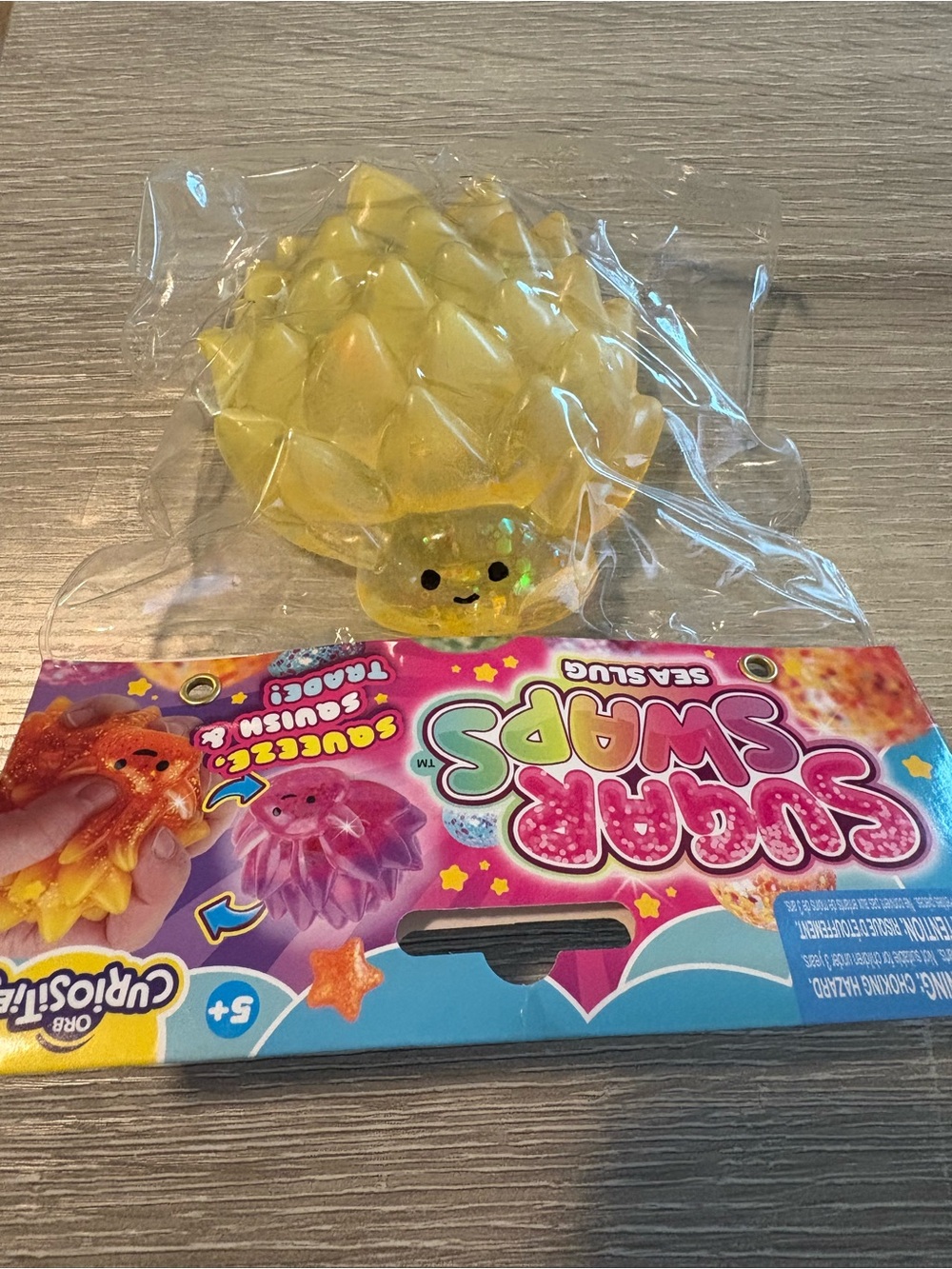 Sea Slug Squeeze Toy - Yellow
